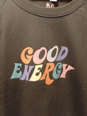 *NWoT* Old Navy XXL Tall GOOD ENERGY Sweatshirt in Panther Colorful Groovy FALL!